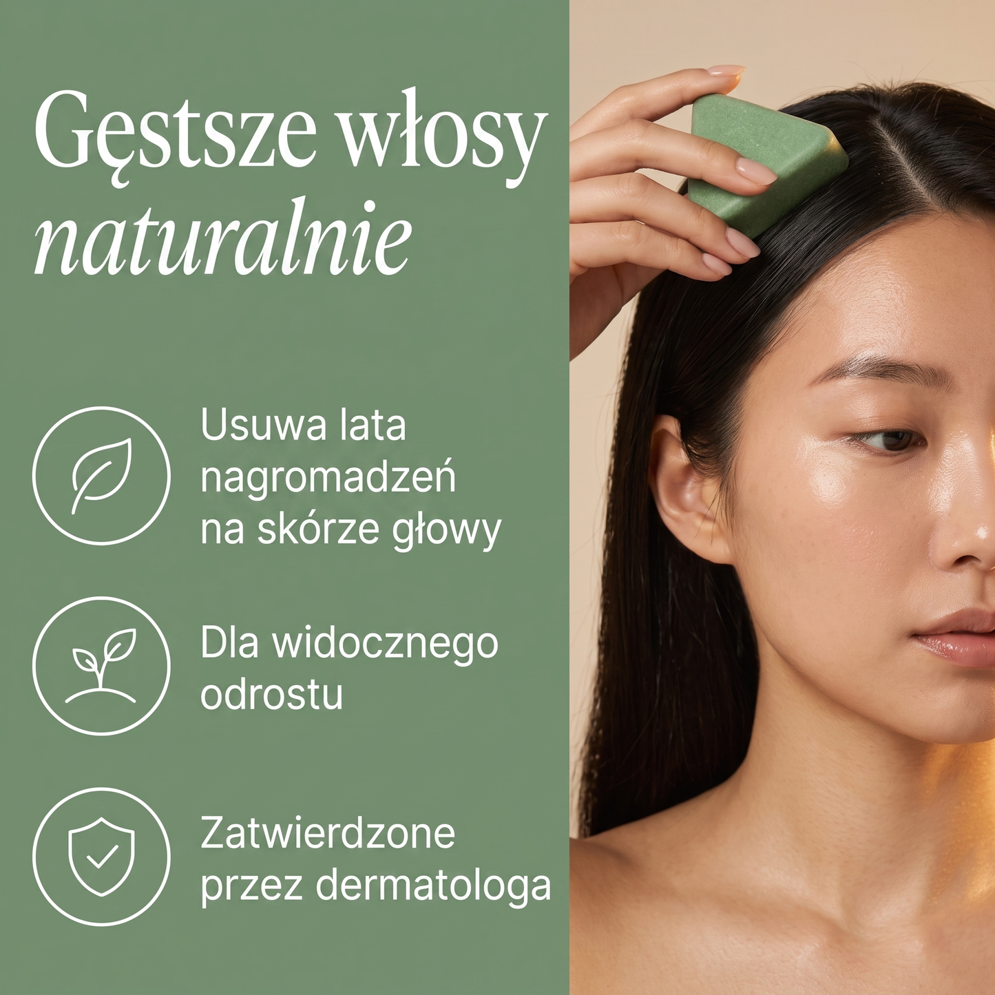 Korejská kostka pro obnovu pokožky hlavy